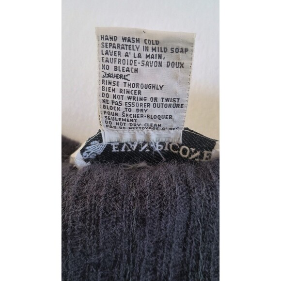 Vintage Evan Picone Sequin Cardigan Sweater Angora Lambswool Blue Women’s S - Picture 8 of 8
